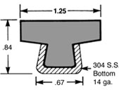 Guide Rail GRA1.25TTOP