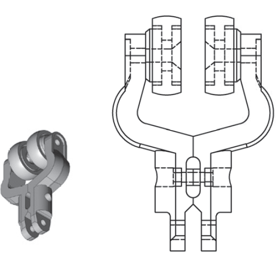 POBCO Delrin Over-Head Conveor Wheel