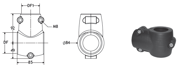 Side Guide Bracket - GRB-Plastic1