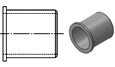 Click Here Molded Nylon-MD Sleeve and Flange Bearings