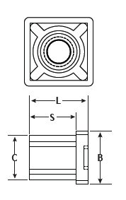 Threaded Square Tube End