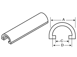 Half Round Snap On