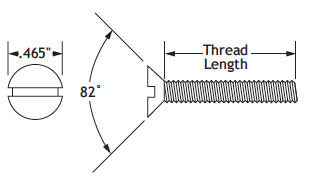 POBCO Nylon Countersunk Screws