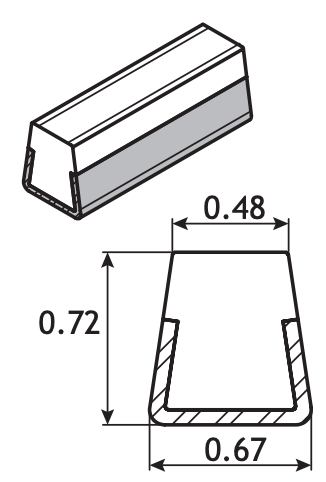 Flat Top Rail Sanitary Rail Guide