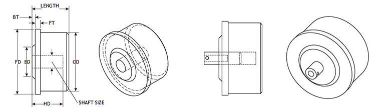 Blind-Bore Roll End Bearings