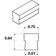 3/4' T-Top Sanitary Guide Rail