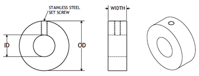 POBCO One Piece Shaft Collar