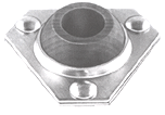 POBCO Triangular Center Flange  Metal Mounted Bearings