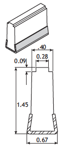 #40 ANSI Extended Chain Track Track Sanitary Guide Rail