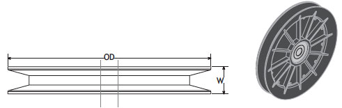 V-Belt Idler Pulley